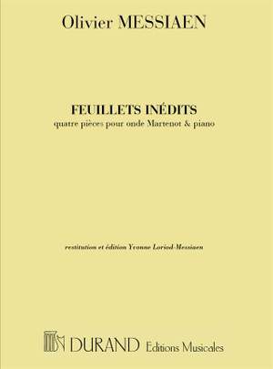 Messiaen: Feuillets inédits