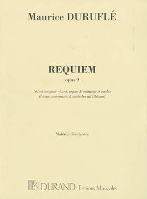 Duruflé: Requiem Op.9 (Reduced Version)