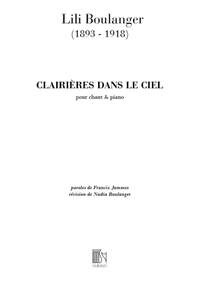 Boulanger: Clairières dans le Ciel