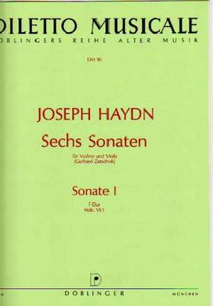 Franz Joseph Haydn: Sonate Nr. 1 F-Dur