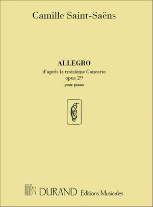 Saint-Saëns: Allegro, d'après Concerto No.3, Op.29