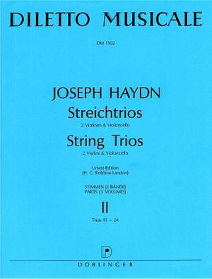 Franz Joseph Haydn: Streichtrios II (Trios 15-24) Bandausgabe