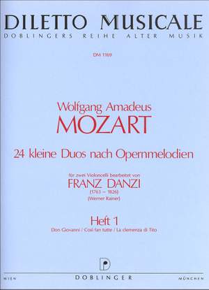 Wolfgang Amadeus Mozart: 24 kleine Duos Band 1