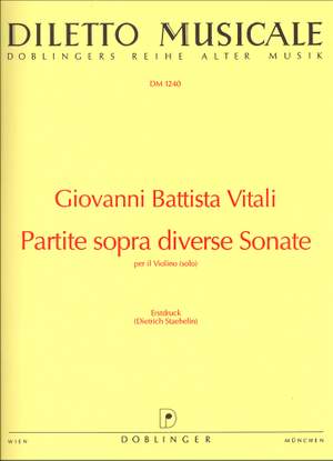 Giovanni Battista Vitali: Partite sopra diverse Sonate