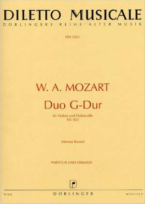 Wolfgang Amadeus Mozart: Duo G-Dur KV 423