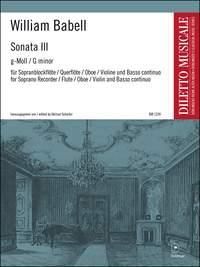 William Babell: Sonata III g-moll