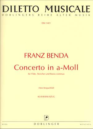 Franz Benda: Concerto in a-moll für Flöte, Streicher und B.C.