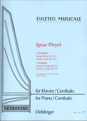 Ignace Pleyel: 2 Sonaten G-Dur B-Dur für Klavier