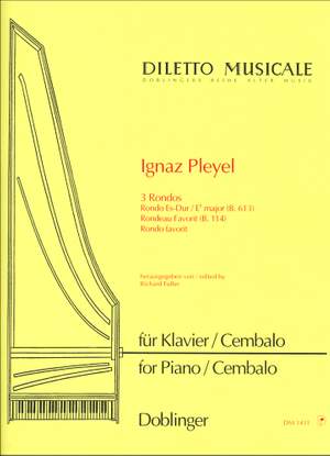 Ignace Pleyel: 3 Rondos für Klavier B-Dur Es-Dur A-Dur