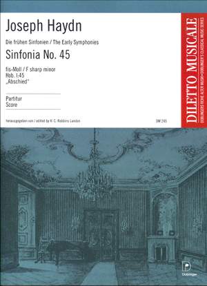 Franz Joseph Haydn: Sinfonia Nr. 45 Fis-Moll (Abschiedssymphonie)
