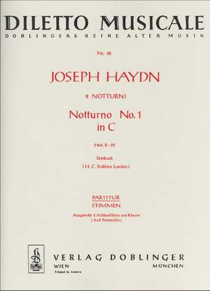 Franz Joseph Haydn: Notturno Nr. 1 C-Dur
