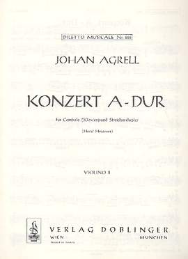 Johann Agrell: Konzert A-Dur