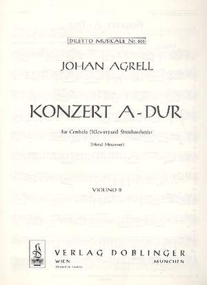 Johann Agrell: Konzert A-Dur