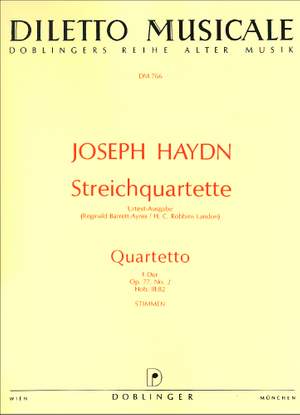 Franz Joseph Haydn: Streichquartett F-Dur op. 77 / 2