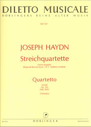Franz Joseph Haydn: Streichquartett B-Dur op. 103