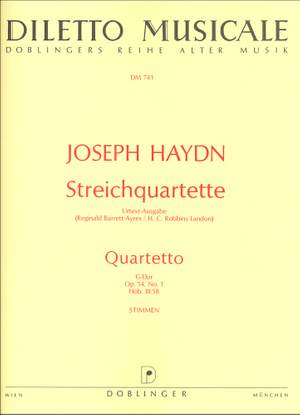Franz Joseph Haydn: Streichquartett G-Dur op. 54 - 1