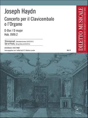 Franz Joseph Haydn: Concerto D-Dur Per Il Clavicembalo O L'organo