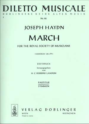 Franz Joseph Haydn: March For The Royal Society Of Musicians Es-Dur