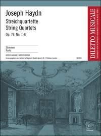 Franz Joseph Haydn: Streichquartette op. 76-1-6 Bandausgabe