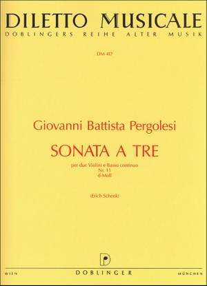 Giovanni Battista Pergolesi: Sonata a tre Nr. 11 d-moll