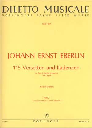 Johann Ernst Eberlin: 115 Versetten und Kadenzen Band 2