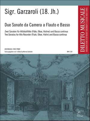 Sigr. Garzaroli: Duo Suonate da Camera a Flauto e Basso