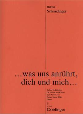 Helmut Schmidinger: ...was uns anrührt, dich und mich...