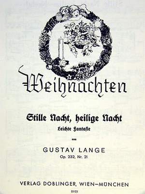 Gustav Lange: Stille Nacht, heilige Nacht