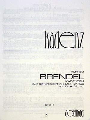 Alfred Brendel: Cadenze Per Il Concerto K 466 Di Mozart