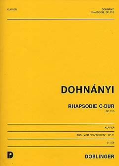 Ernst von Dohnanyi: Rhapsodie C-Dur op. 11 / 3