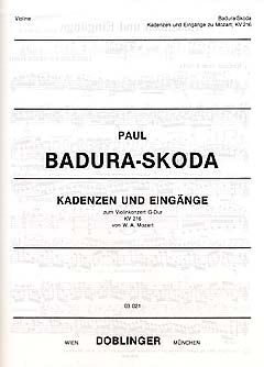 Paul Badura-Skoda: Kadenzen und Eingänge