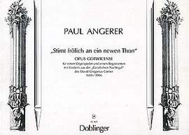 Paul Angerer: Stimt frölich an ein newen Thon
