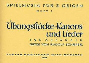 Rudolf Schäfer: Spielmusik für drei Geigen