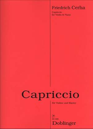Friedrich Cerha: Capriccio für Violine und Klavier