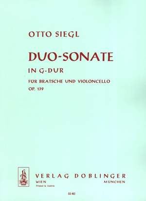 Otto Siegl: Duo-Sonate in G