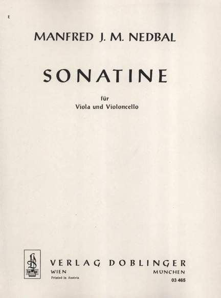 Manfred Nedbal: Sonatine