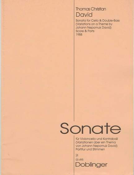 Thomas Christian David: Sonate