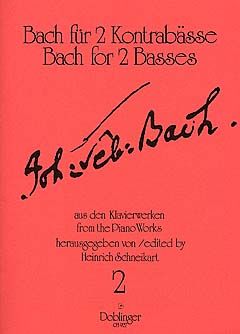 Johann Sebastian Bach: Übungsmusik für 2 Kontrabässe
