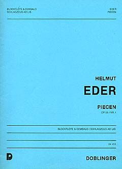 Helmut Eder: Piecen