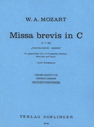 Wolfgang Amadeus Mozart: Missa Brevis C-Dur