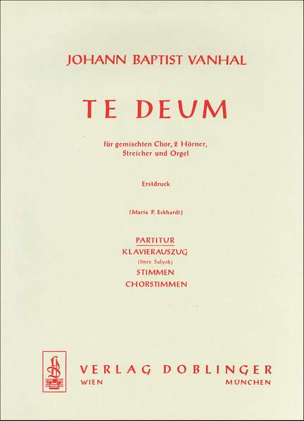 Vanhal: Tedeum C-Dur