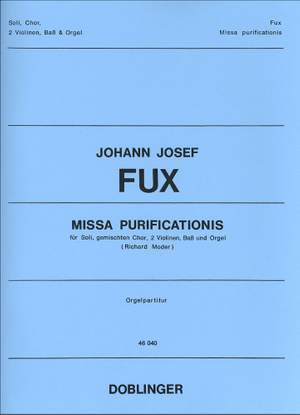 Johann Joseph Fux: Missa Purificationis