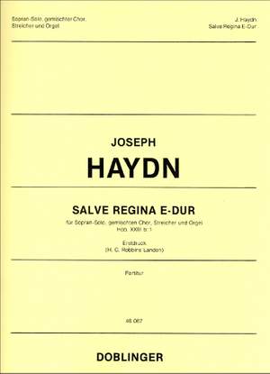Franz Joseph Haydn: Salve Regina E-Dur Hob.XXIIIb (Score)