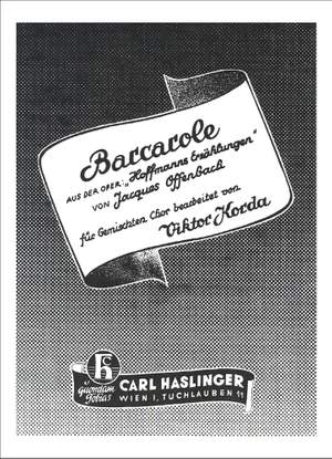 Jacques Offenbach: Barcarole
