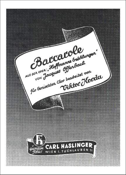 Jacques Offenbach: Barcarole