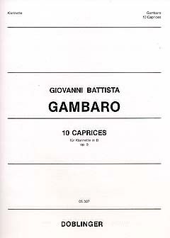 Giovanni Battista Gambaro: 10 Caprices