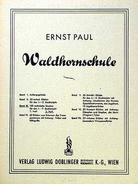 Ernst Paul: Waldhornschule Band 3 Heft 2