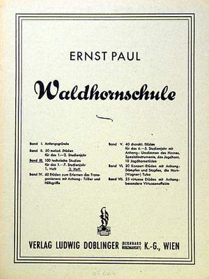 Ernst Paul: Waldhornschule Band 3 Heft 2
