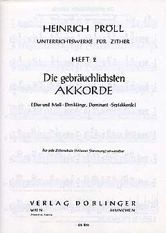 Heinrich Pröll: Unterrichtswerke Für Zither 2