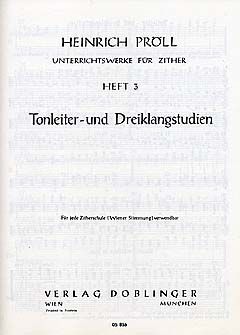 Heinrich Pröll: Unterrichtswerke Für Zither 3